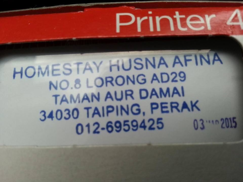 Taiping Homestay Husna Afina Exteriör bild